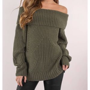 Tobi The Chills Off Shoulder Sweater